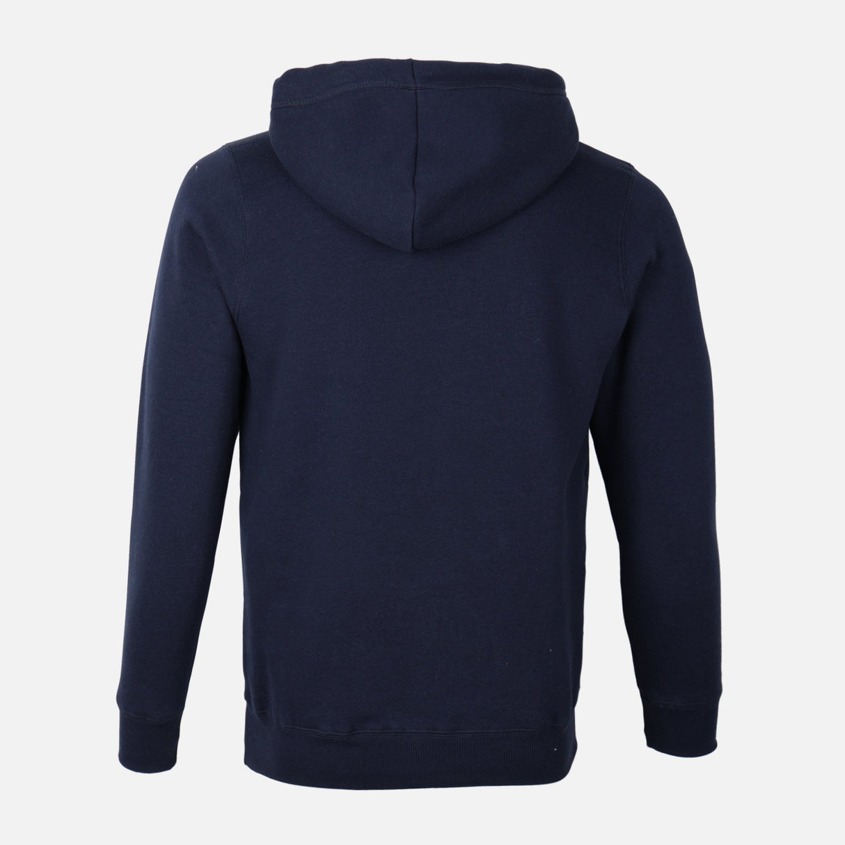 MEN SOLID FLEECE PULLOVER WITH HOOD