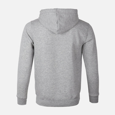 MEN SOLID FLEECE PULLOVER WITH HOOD