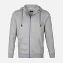 Men Solid Fleece Cardigan With Hood