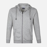 Men Solid Fleece Cardigan With Hood