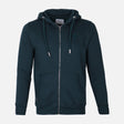 MEN SOLID FLEECE CARDIGAN WITH HOOD