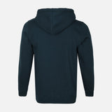 MEN SOLID FLEECE CARDIGAN WITH HOOD