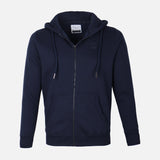 MEN SOLID FLEECE CARDIGAN WITH HOOD