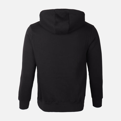 MEN BASIC SOLID FLEECE HOODED PULLOVER