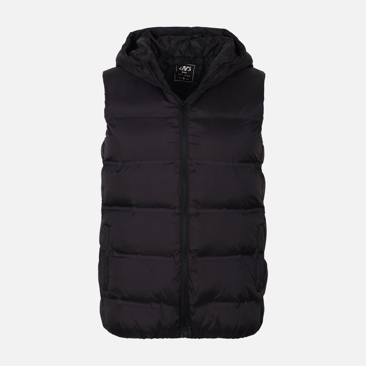 MEN PADDED VEST WITH HOODED