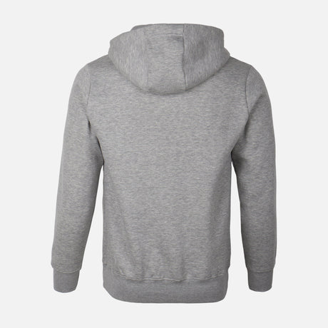 MEN BASIC SOLID FLEECE HOODED PULLOVER