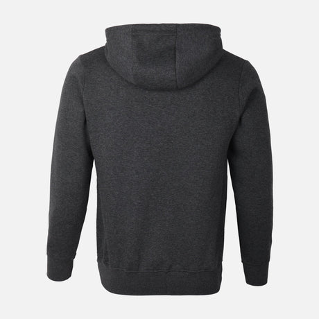 MEN BASIC SOLID FLEECE HOODED PULLOVER