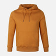 MEN BASIC SOLID FLEECE HOODED PULLOVER