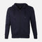 MEN BASIC SOLID FLEECE HOODED CARDIGAN