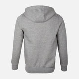 MEN BASIC SOLID FLEECE HOODED CARDIGAN
