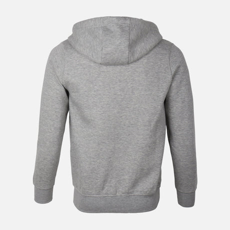 MEN BASIC SOLID FLEECE HOODED CARDIGAN