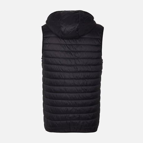 MEN BASIC PADDED VEST WITH HOOD