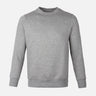MEN BASIC SOLID FLEECE PULLOVER ROUND NECK