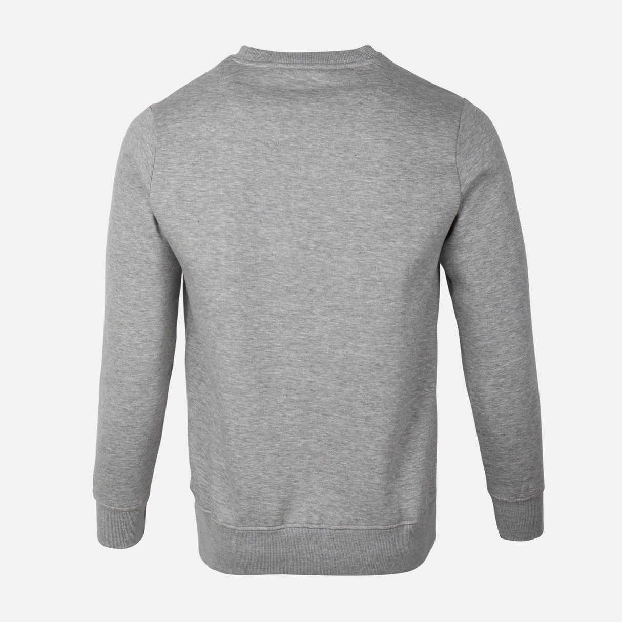 MEN BASIC SOLID FLEECE PULLOVER ROUND NECK