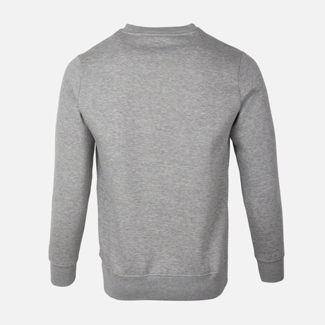 MEN BASIC SOLID FLEECE PULLOVER ROUND NECK