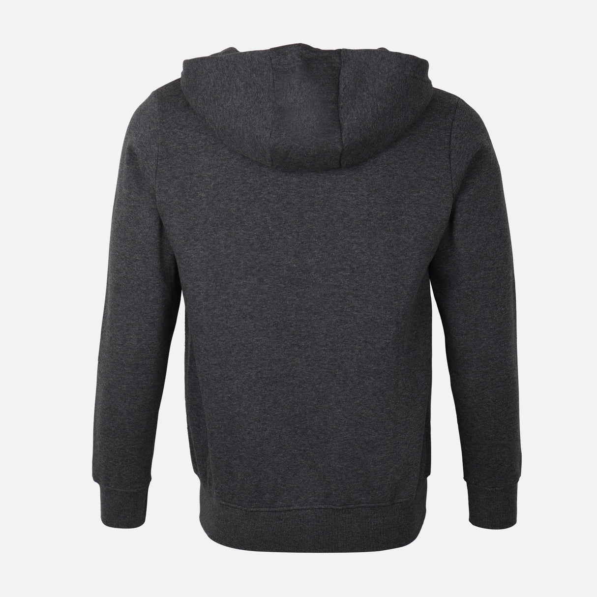 MEN BASIC SOLID FLEECE HOODED CARDIGAN