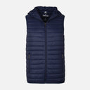 MEN BASIC PADDED VEST WITH HOOD