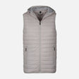 MEN BASIC PADDED VEST WITH HOOD