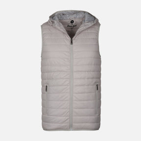 MEN BASIC PADDED VEST WITH HOOD