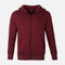 MEN BASIC SOLID FLEECE HOODED CARDIGAN