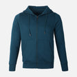 MEN BASIC SOLID FLEECE HOODED CARDIGAN