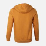 MEN BASIC SOLID FLEECE HOODED CARDIGAN