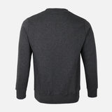 MEN BASIC SOLID FLEECE PULLOVER ROUND NECK