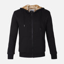 MEN HOODED FUR CARDIGAN