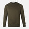 MEN BASIC SOLID FLEECE PULLOVER ROUND NECK