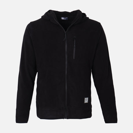 MEN FLEECE HOODED CARDIGAN
