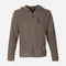 MEN FLEECE HOODED CARDIGAN