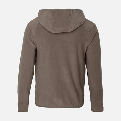 MEN FLEECE HOODED CARDIGAN