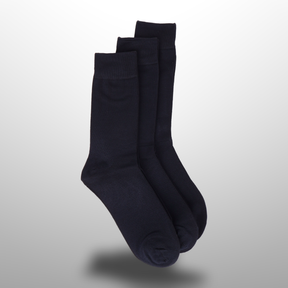 Men Hand-Linked Modal Crew Socks 3 Pairs