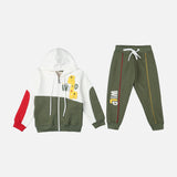 BOYS 2 PIECES SET ( JOGGER & HOODIE WITH ZIPPER )
