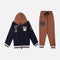 BOYS 2 PIECES SET ( JOGGER & HOODIE WITH ZIPPER )