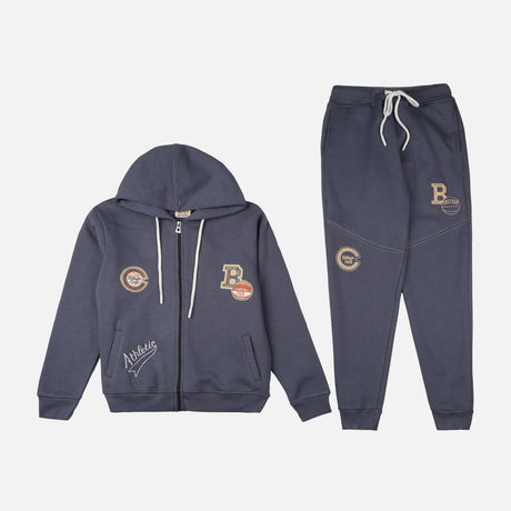 BOYS 2 PIECES SET ( JOGGER & HOODIE WITH ZIPPER )