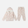 GIRLS 2 PIECES SET ( JOGGER & HOODIE WITH ZIPPER )