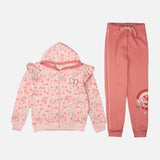 GIRLS 2 PIECES SET ( JOGGER & HOODIE WITH ZIPPER )