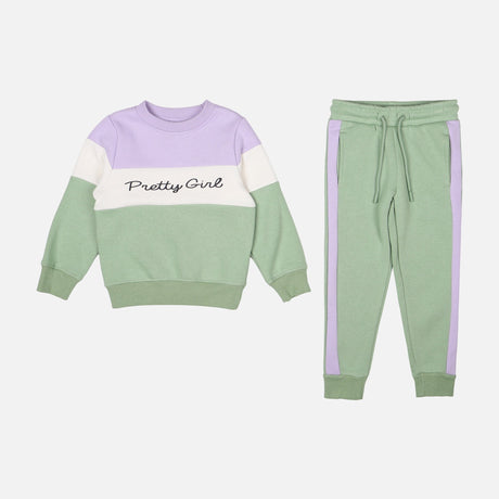GIRLS 2 PIECES SET ( SWEATSHIRT & PANTS )