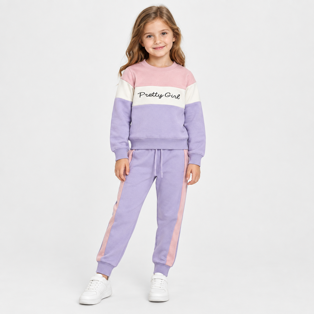 Girls 2 Pieces Set ( Sweatshirt & Pants )