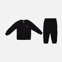 BOYS 2 PIECES SET SWEATSHIRT CREW NECK- ZIPPER & PANT SOLID  