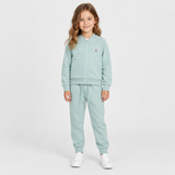 Girls 2 Pieces Set Sweatshirt Crew Neck- Zipper & Pant Solid