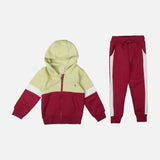 GIRLS 2 PIECES SET ( JOGGER & HOODIE WITH ZIPPER )