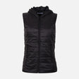WOMEN BASIC PADDED VEST WITH HOOD