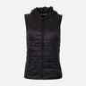 WOMEN BASIC PADDED VEST WITH HOOD