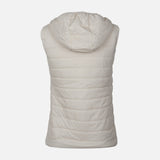 WOMEN BASIC PADDED VEST WITH HOOD
