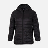 WOMEN BASIC PADDED JACKET WITH HOOD