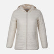 WOMEN BASIC PADDED JACKET WITH HOOD