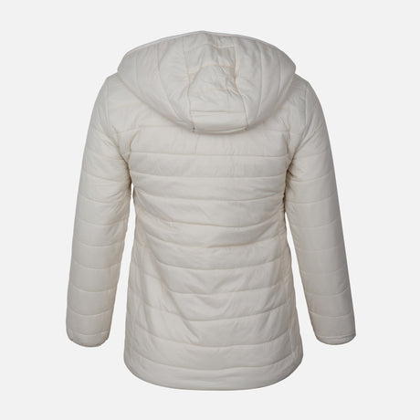 WOMEN BASIC PADDED JACKET WITH HOOD