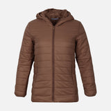 WOMEN BASIC PADDED JACKET WITH HOOD